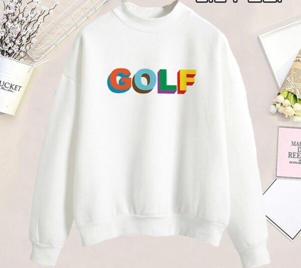 Punk Casual Pullover Golf Logo Streetwear Sweatshirt