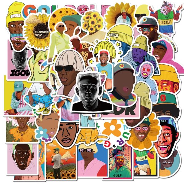 50PCS Rapper Singer Tyler The Creator Stickers