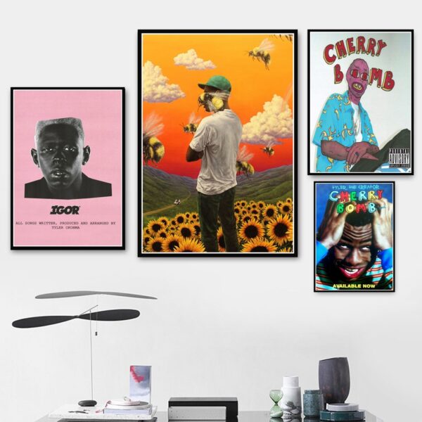 Poster Prints Tyler the Creator Flower Boy IGOR Art Canvas Painting