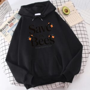 Save The Bees Tyler The Creator Streetwear Pullover Hoodie Black